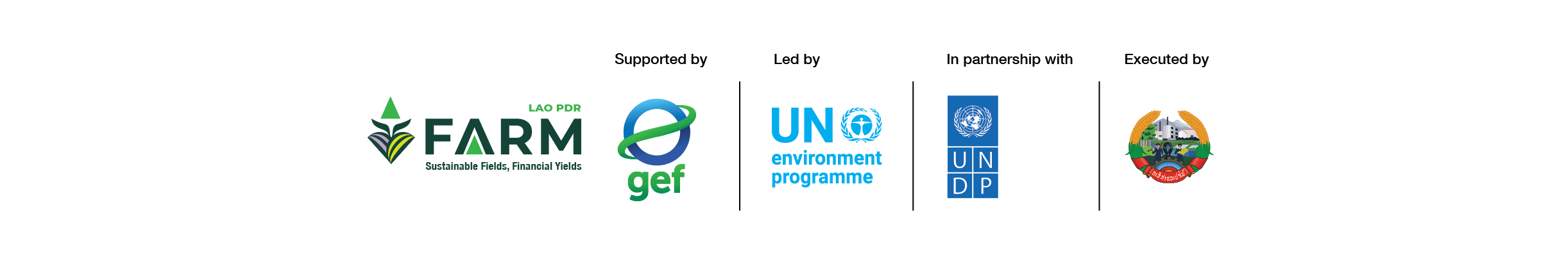 FARM Project Partners — GEF, UN Environment Programme, UNDP, Lao PDR Government